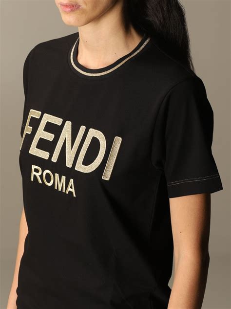 t shirt fendi roma nera donna|fendi scarpe.